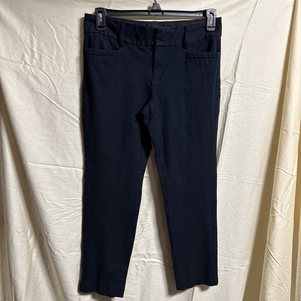 Banana Republic Pants Womens 4 Navy Jackson Fit Stretch Slim Work Office Wear